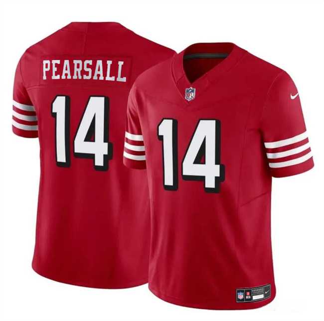 Men & Women & Youth San Francisco 49ers #14 Ricky Pearsall New Red 2024 Draft F.U.S.E. Vapor Untouchable Limited Stitched Jersey->san francisco 49ers->NFL Jersey